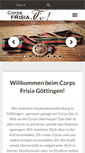 Mobile Screenshot of corps-frisia.de